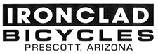 Ironclad Bicycles logo on a white background